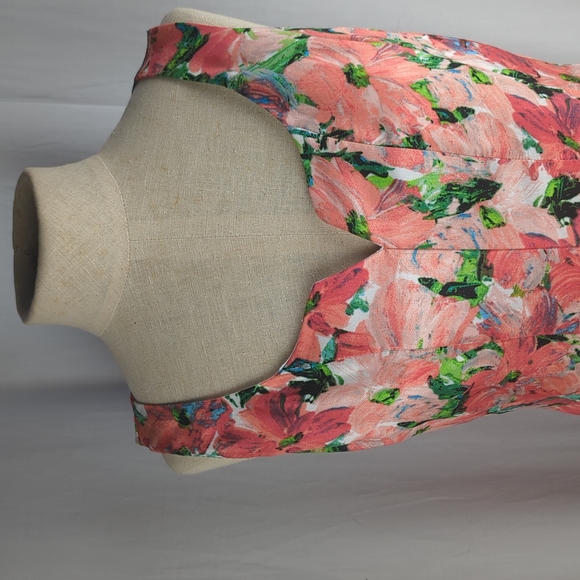 CB Established 1962 Floral Sleeveless  Dress Sz 6 - Picture 4 of 8